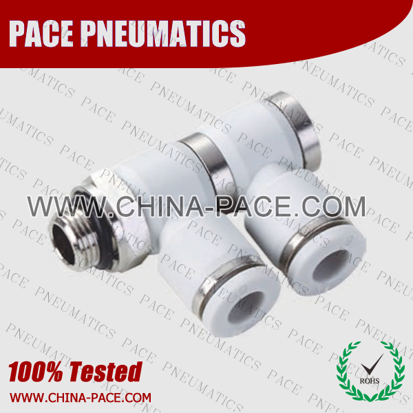 Grey White Double Universal Banjo Elbow Swivel Fittings With G Thread, Compoiste Push In Fittings, Polymer Push To Connect Fittings, Pneumatic Fittings, Air Fittings, one touch tube fittings, Pneumatic Fitting, Nickel Plated Brass Push in Fittings, pneumatic accessories.